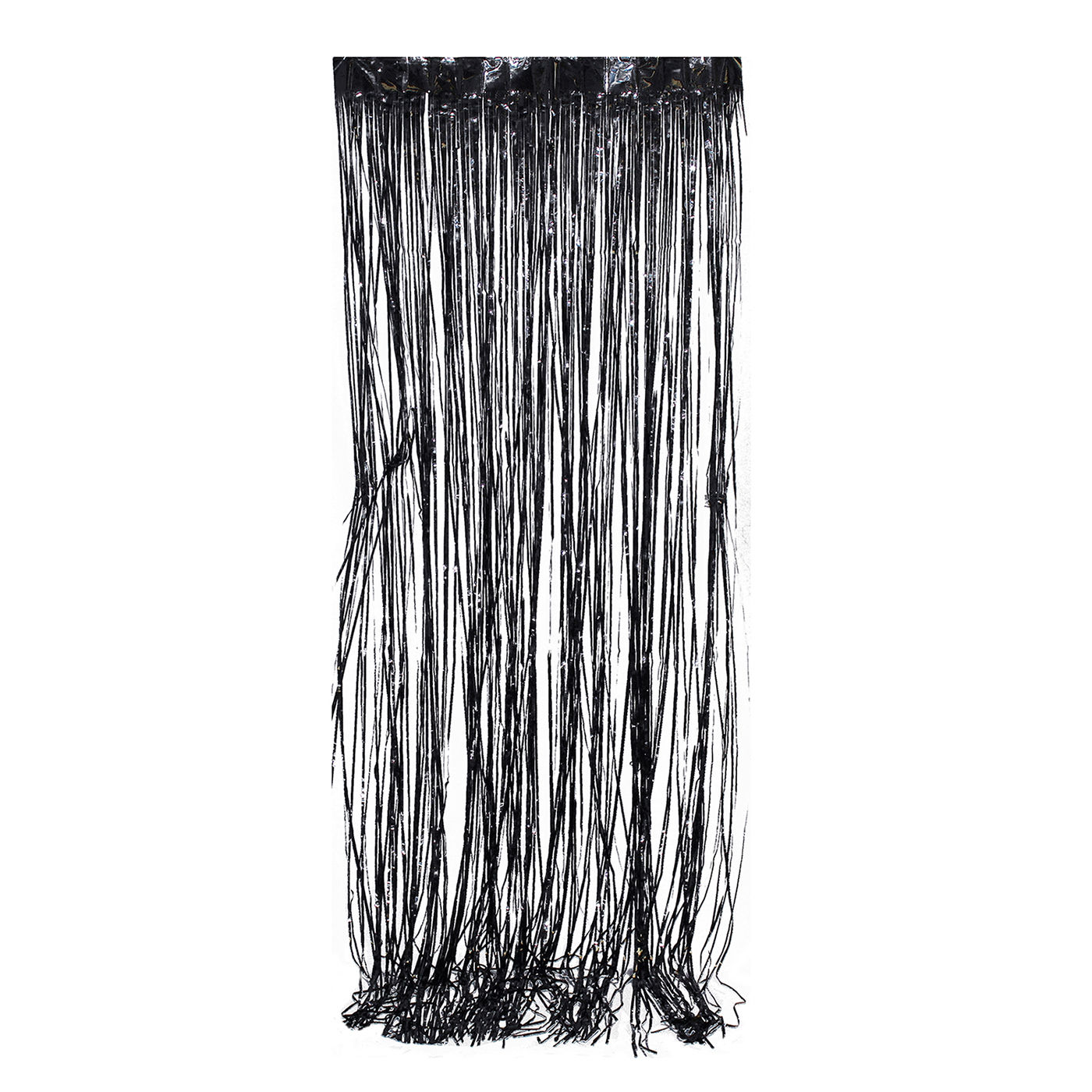 Metallic Black Tinsel Foil Fringe Curtain Photo Backdrop Party Decor 3ft X 8ft Ebay